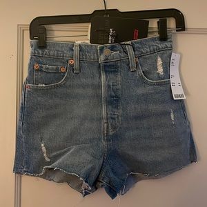Levi's ribcage high waist shorts